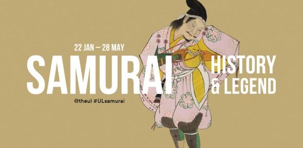 Img:Classic print of a samurai in robe