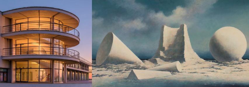 Left+delawarr Pavilion, right:Picture of MinoruNomata,Gekka