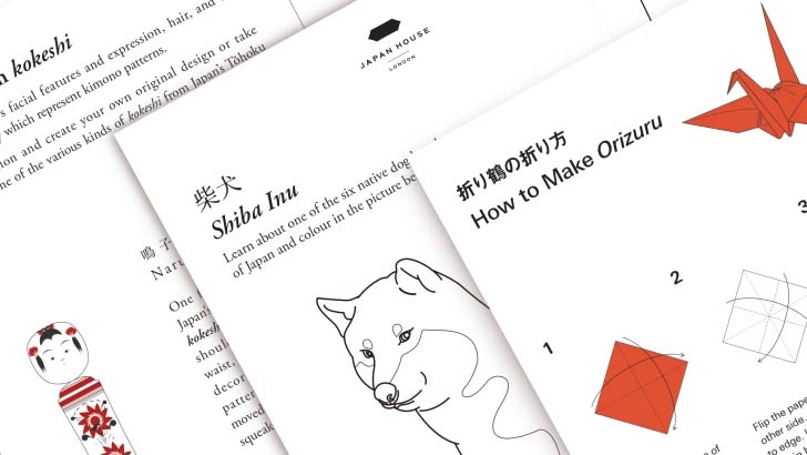 IImg:Workshop sheets for Origami, dogs and Kokeshi 