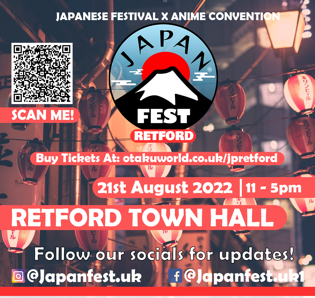 Img:Poster;Japanese lantan and Logo and infromation