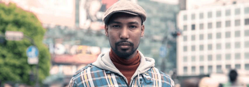 Img:Portlate of dark skin guy
