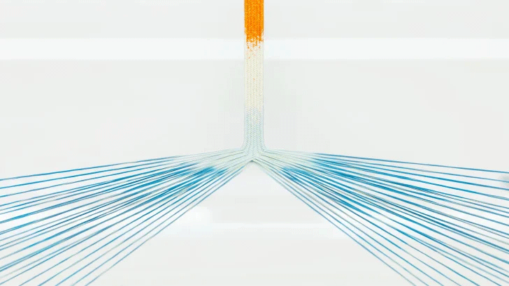Img:Kumihimo Weaved part and thread spreding