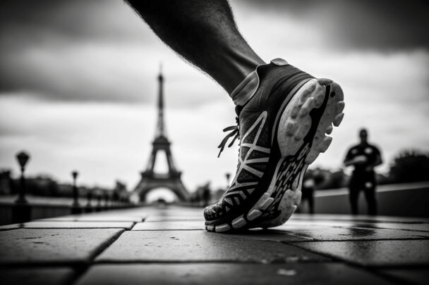 Img:runner in Paris street
