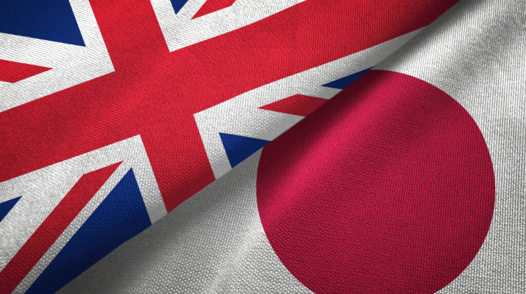 Img:Japan and UK Flag