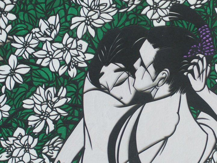 The Tale of Genji – KIRIE art exhibition by Hobo Komiyama