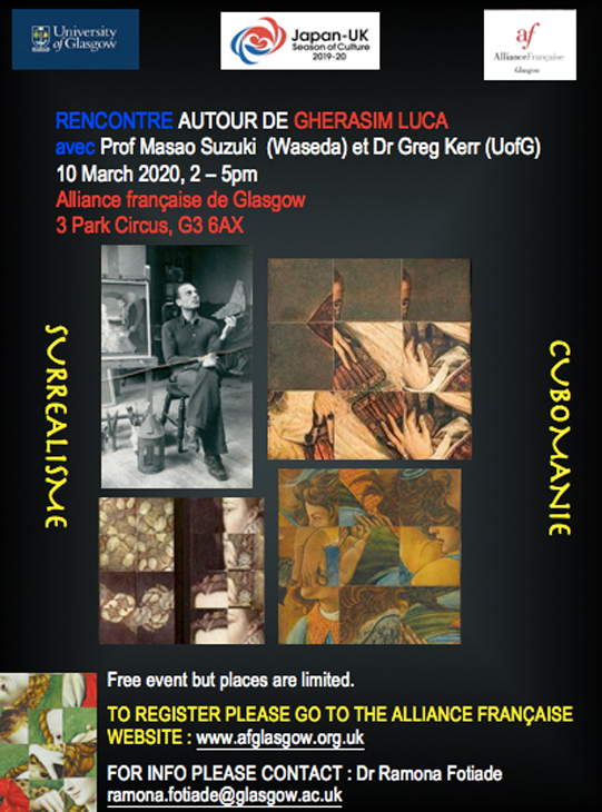 Surrealism and Cubomania: A Franco-Japanese Conference on Gherasim Luca