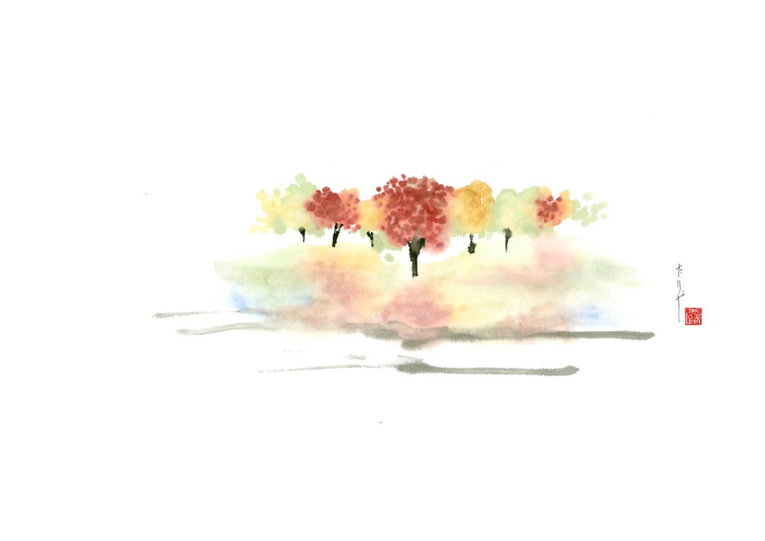 Japanese ink painting course – landscape of the four seasons