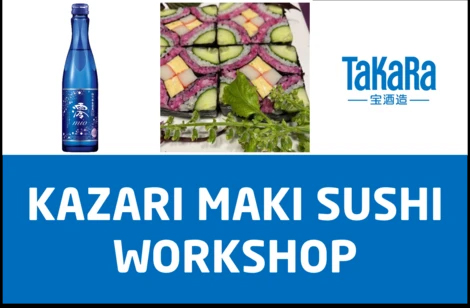 Japanese “Japanese Cooking online workshop” Kazari Maki Sushi” with Izumi Nakamura