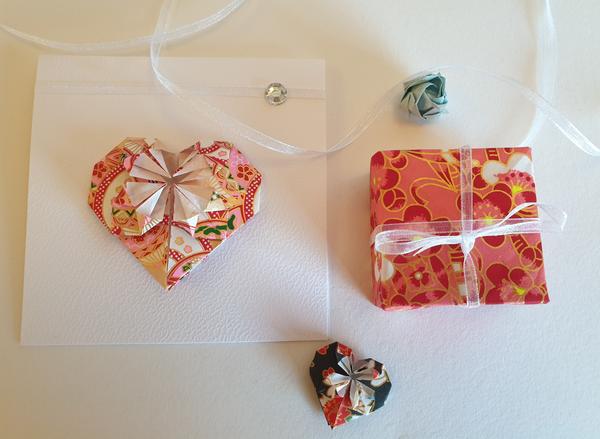 Origami Workshop Part 5: Valentine's Day Geometric Heart Card and Washi Paper Gift Box Making with Alice Stern