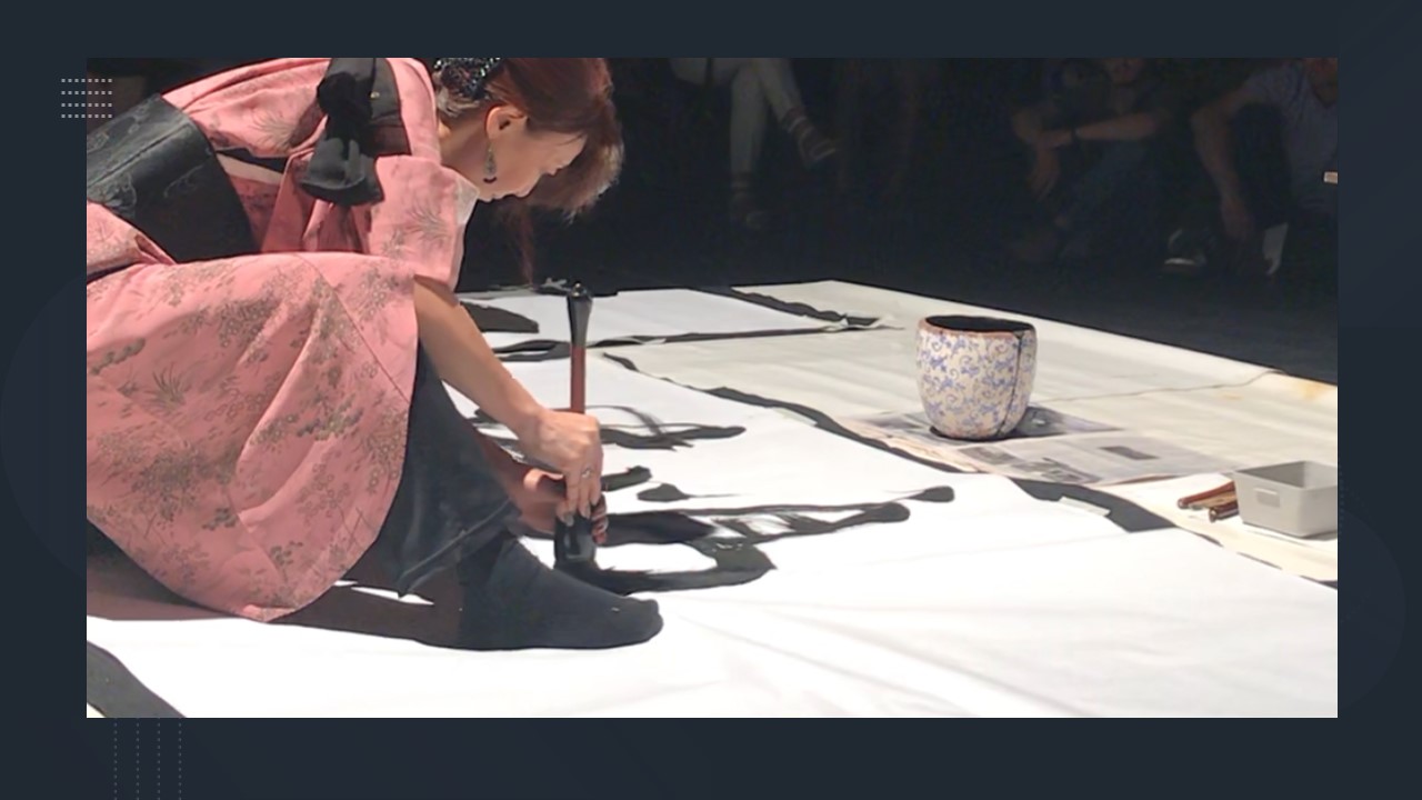 Img:Japanese calligraphy & Sumi-e demonstration and talk with Akemi Lucas