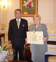 Ambassador Nogami and Ms Angela Davies