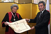 Ambassador Nogami and Dame Elizabeth Esteve-Coll