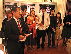 Counsellor Motai delivers a speech