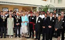 Ambassador Nogami with Fujitsu staff and local dignitaries