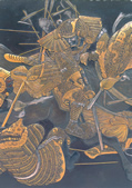 Detail of plaque by Komai of Kyoto