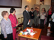 Counsellor Motai delivers a speech