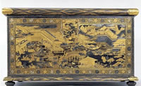 Export lacquer chest known as the Mazarin Chest; c.1640