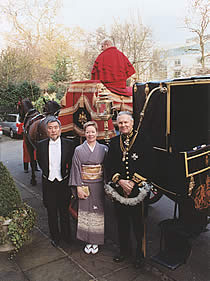 Ambassador & Madame Nogami with Sir Anthony Figgis, HM Marshal of the Diplomatic Corps