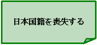 日本国籍を消失する