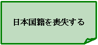日本国籍を消失する