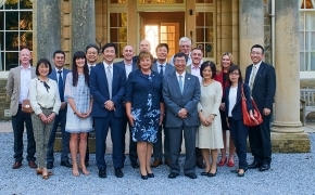 With Cabinet Secretary for Tourism, Fiona Hyslop at Blervie House