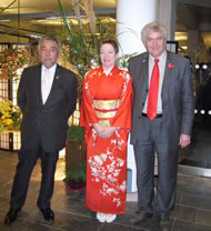 野上大使夫妻とモーガン首席大臣